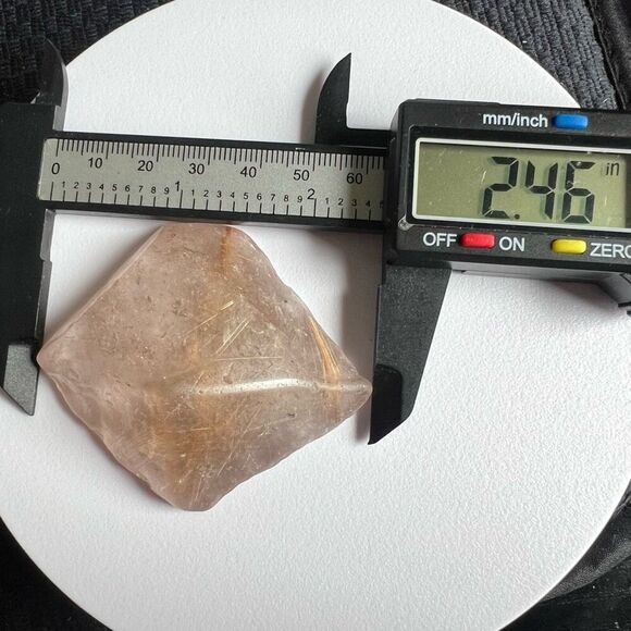 Golden Rutilated Quartz Crystal Freeform (#3) - Picture 9 of 14